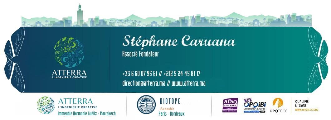Signature e-mail créée pour Atterra.ma
