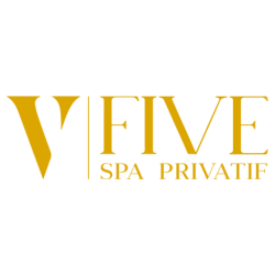 Logo V Five Spa Privatif - création graphique OneClick Maroc Casablanca