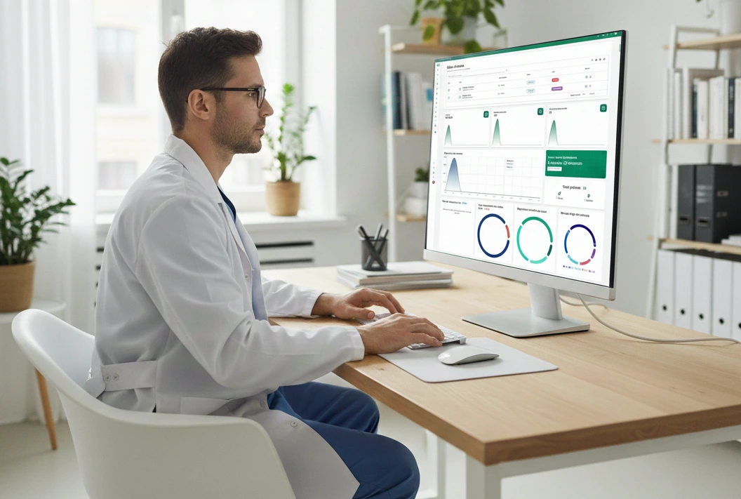 Medical Practice Management Interface - OneClick Solution Casablanca