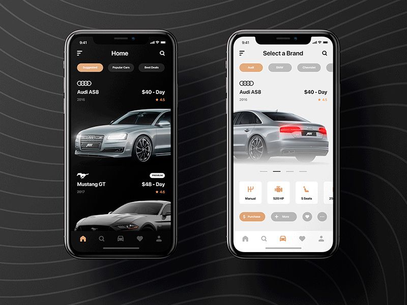 Application mobile de location de voitures développée par OneClick Maroc Casablanca