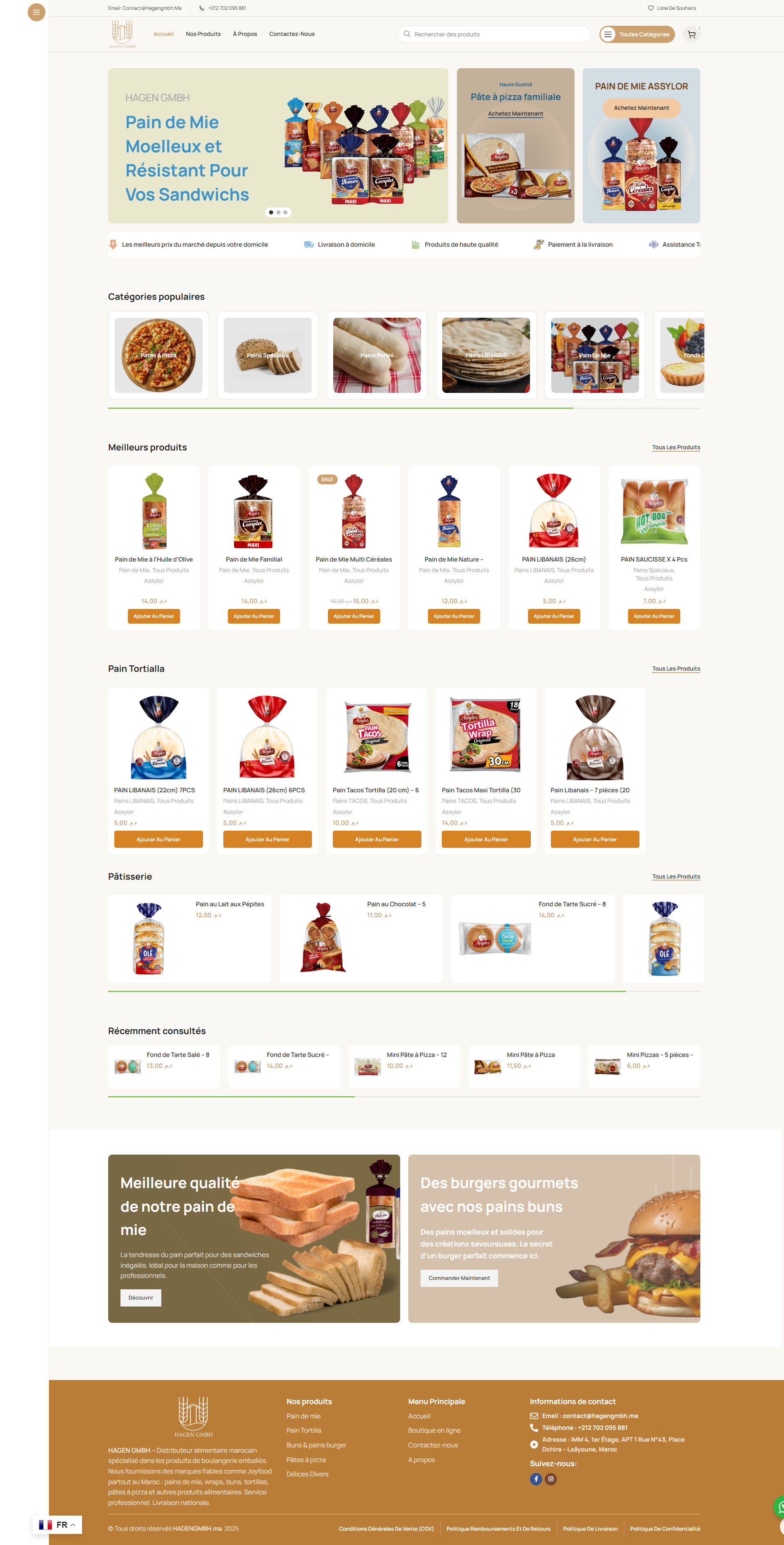 Site web Hagen GmbH Maroc - entreprise internationale réalisation OneClick Maroc